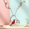 Red Cardinal Gifts Cardinal Necklaces for Women Sterling Silver Cardinal