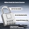 Heavy Duty Combination Padlock, Diyife Outdoor Weatherproof Lock with 4
