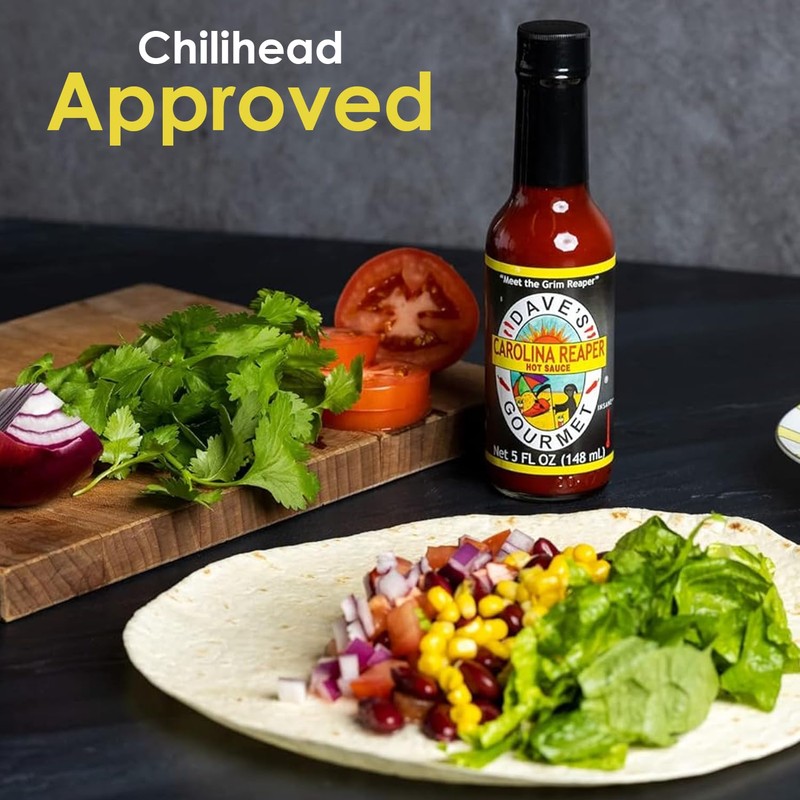 Dave's Gourmet Carolina Reaper Hot Sauce - Insanely Hot &