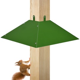 Metal Squirrel Baffle for 4.5x4.5 Post, Squirrel Barrier, Outside Wooden Pole Mount Squirrel Guards for Bird Feeder Poles,Stop Squirrels and Raccoons from Entering Birdhouse