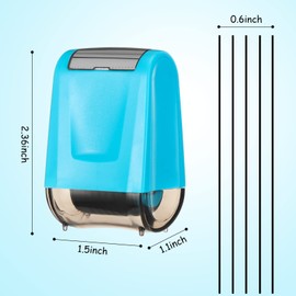 Colarr 2 Pcs 5 Lines Practice Roller Stamp Self Inking Line Rolling Stamps Handwriting Lines Stamp Roller for Music Writing Supplies Tools Teachers Kids Classroom Kindergarten Preschool, Blue Yellow