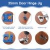 STCRERAG Hinge Templates 35 mm Metal Hinge Drilling Gauge Durable