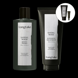 Longtake [롱테이크]샌달우드 인텐시브 샴푸+트리트먼트 [Longtake] Sandalwood Intensive Shampoo + Treatment