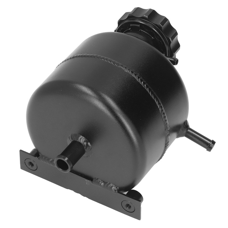 Radiator Coolant Expansion Tank 2.5L Capacity Aluminum Alloy Black Reservoir