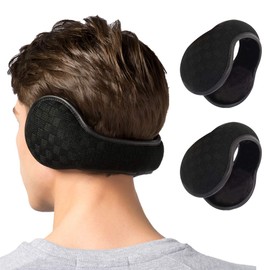 JOEYOUNG Foldable Ear Warmers Winter Earmuffs for Men Women, Ear Cover Skiing