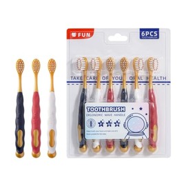 GEMNICHI t34 Ultra Clean Soft Toothbrushes for Adults, Fine Bristles, Ergonomic Design, for Sensitive Teeth