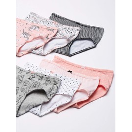Carter's Girl's 7-Pack Weekday Stretch Cotton Panties, Dogs/Cats/Unicorn, 2-3T