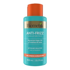 Biometik Anti-Frizz, Acondicionador para Cabello con Frizz, Elimina el Frizz, Desenredo Inmediato y Mxima Hidratacin, con Morrocan Argn Ol y Protenas 