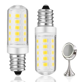 Yucclim Double-Sided Mirror LED Bulb Dimmable for Conair illuminations Makeup Mirror Double Sided Illuminated Mirror Fits Jerdon Makeup Mirror Replaces, 2PCS (Natural White)