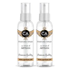 CA Perfume Impression of J. Varvatos Artisan For Men Replica Version Fragrance Dupes Concentrated Long Lasting Eau de Parfum Spray Refillable Atomizer Bottle 2 Fl Oz/60ml X2