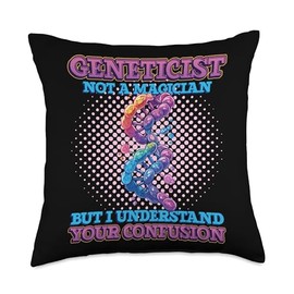 Genetic Science Gene Sequencing DNA Geneticist Throw Pillow