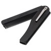 10Pcs Folding Comb Black Fine Teeth Durable Plastic Pocket Size
