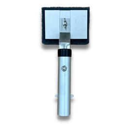 Discount Pool Mart Heavy-Duty Pro Tile Scrubber with Quick Clip Connect | Tub Scrubber and Pool Brushes for Cleaning Pool Tiles | Lock Slot Connection and Replaceable Scrub Pad (Medium, 1 Pack)