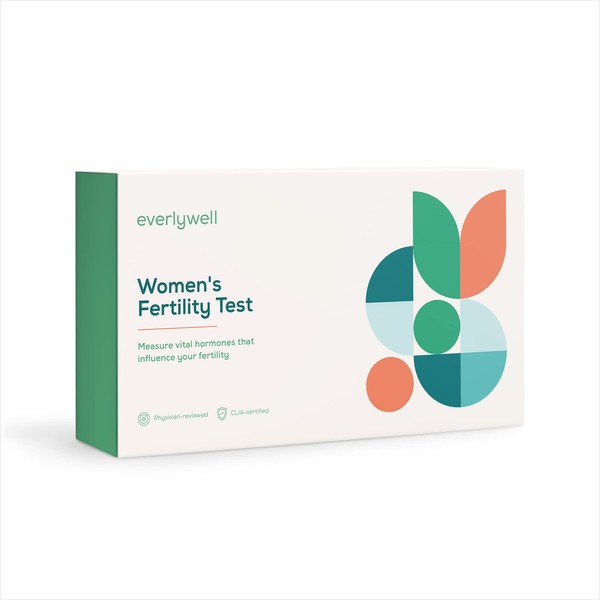 Everlywell Women's Fertility Test - at Home - CLIA-Certified Adult Test - Discreet Blood Analysis Results Within Days - Measures Hormonal Balance