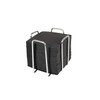Hostelnovo - Stainless Steel Napkin Holder with 50 Black Cocktail