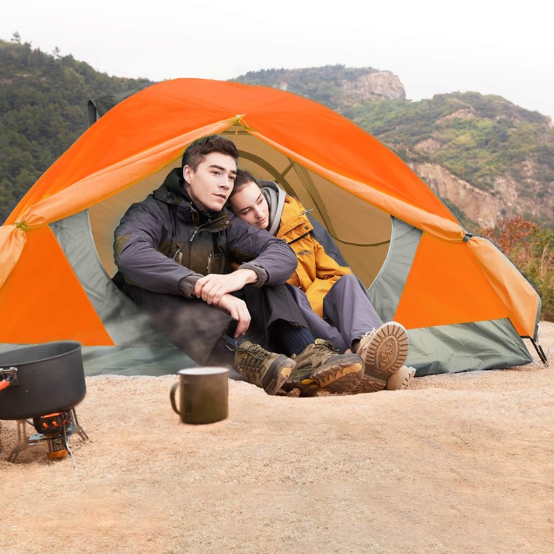 BISINNA 2/4 Person Camping Tent Lightweight Backpacking Tent Waterproof Windproof