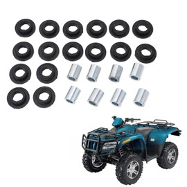 Shock Bushing Bearing Sleeve, 0604‑310 0403‑028 All 4 Absorber Shock Absorber Rubber Bushing Replacement for Arctic Cat 250 300 375