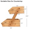 Merysen 2 Tier Fruit Basket For Kitchen- Bamboo Fruit and