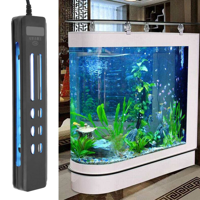 15W Aquarium Germicidal Light Coral Tank Sterilizing Lamp Submersible Bactericidal