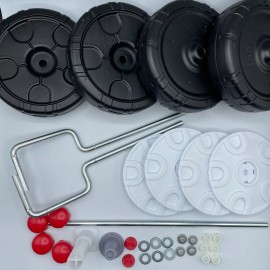 Little Tikes New Little Tikes Cozy Coupe Car Complete Wheel Axle Assembly Kit Replacement