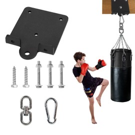 AUSTUFF Heavy Duty Punching Bag Hanger,Heavy Duty Bag Hanger Bracket,360° Rotation Wall Beam Wooden Hooks for Boxing Bag Hanger,Swings and Hammocks