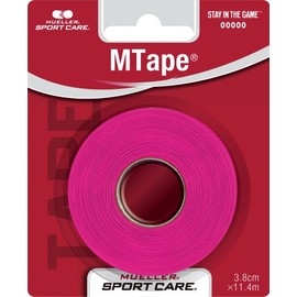 Mueller M Tape Team Color Blister Pack Pink 38mm Mtape Team Color Blister Pack Pink [1 Pack] Non Stretch Cotton Tape 430830 Pink 38mm