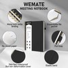 WEMATE Meeting Notebook for Work B5 (7"x10") - PU Leather