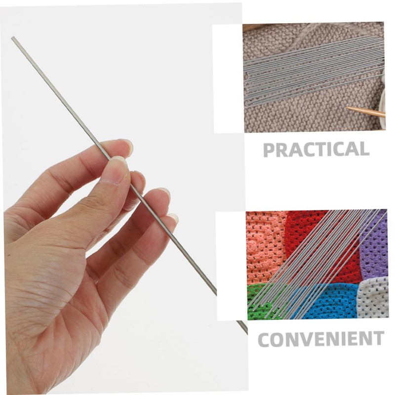 LIFKOME 20pcs Stainless Steel Blocking Pins for Crochet Mats Knitting