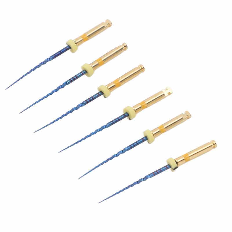 6pcs F1 Endodontic Canal Files Stretchy Metal Portable Rustproof Endodontic