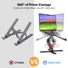 OMOTON 360° Rotating Laptop Stand Riser for Desk, Ergonomic Foldable