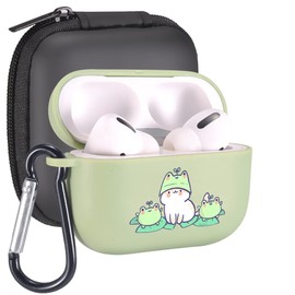 MAYCARI Compatible with Airpods Pro Case Frog, MAYCARI Cartoon Design Protective Soft TPU Cover Case for Airpods Pro