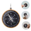 WOONEKY Portable Keychain Compass Aluminum Alloy Hiking Travel Compass with