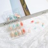 24Pcs Summer Press on Nails Medium Almond Fake Nails with