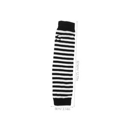 SOESFOUFU 4 Pares Mangas a rayas punk Mangas para brazos para mujeres. Protección UV manga fría mangas de brazo de colores mangas protectoras para brazos accesorios punk poliéster