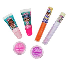 Danawares LOL Surprise 6 Piece Lip Gloss Set for Girls with Shimmer and Gloss Tube