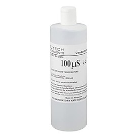 Eutech 1-3703-02 Calibration Solution for Lacom Tester Conductivity Meter, 100 μS/cm 480 mL Bottle