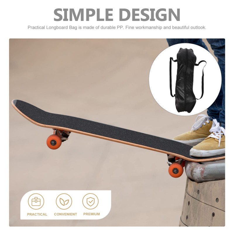 Gatuida Skateboard Shoulder Bag Men Foldable Backpack Practical Bag for