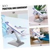 PERSELOSO 5個 飛行機モデル用ディスプレイスタンド 安定した製ブラケット 工具不要で簡単立 家 オフィス向け卓上収納ラック 模型展示に