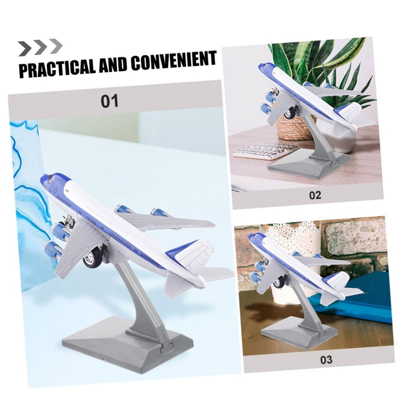 PERSELOSO 5個 飛行機モデル用ディスプレイスタンド 安定した製ブラケット 工具不要で簡単立 家 オフィス向け卓上収納ラック 模型展示に