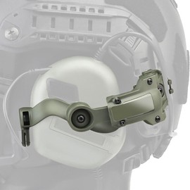 Let Me Be Soporte de Riel para Auriculares Tácticos de Ángulo Libre para Adaptador de Auriculares Earmor en Team Wendy M-Lok, Adaptador de Riel de Arco para Casco Ops-Core Fast Ach para Accesorio de C