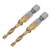 sourcing map Combination Drill and Tap Bit, 1/4" Hex Shank