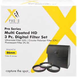 Xit XT86FLK86 3-Piece Camera Lens Filter Sets