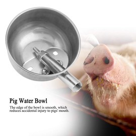 Automatischer Wassernapf für Nutztiere - Edelstahl-Wasserspender für Schweine, Schafe, Kleinpferde, Rinder und andere Nutztiere