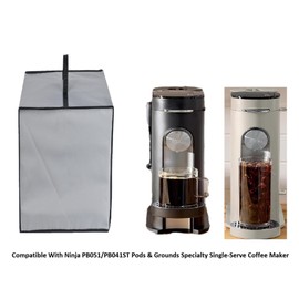 AF-WAN Coffee Maker dust Cover waterproof Caps for Ninja PB051/PB041ST Pods & Grounds Specialty Single-Serve Coffee Maker (Silver Grey), Suitable