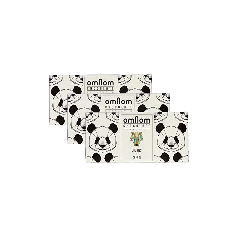 OmNom Cookies + Cream | White Chocolate Topped With Chocolate