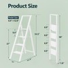 WOA WOA 4 Step Ladder, Ladders for Home, Anti-Slip Pedals,