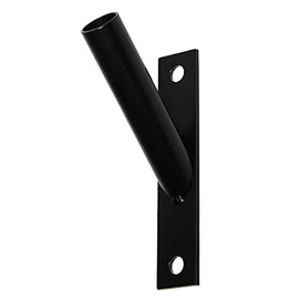 KeyMet GmbH Flag Pole Holder Flag Wall Holder Flagpole Flag Single Bracket Slim Black