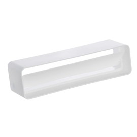 220 x 55 mm Connection Piece Flat Duct Pipe Connector with Check Valve Ventilation Pipe