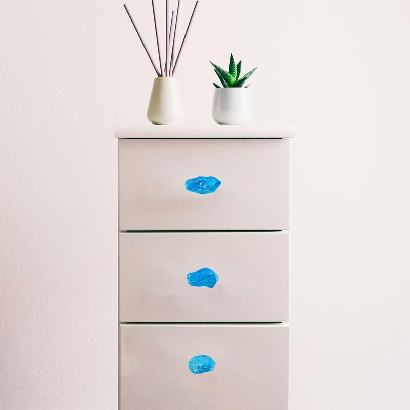 FZBHRO Natural Crystal Stone Cabinet Knobs Decorative Drawer Knobs Handles