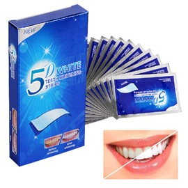 14Pcs Teeth Whitening Strips, 5D Teeth Whitening Strips, Professional Teeth Whitener and Teeth Whitening Kit, Safe Formula for Sensitive Teeth Teeth Whitening Kit